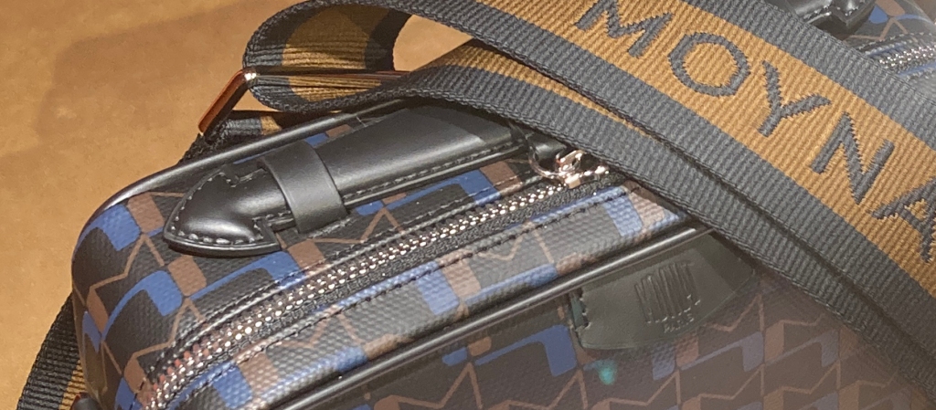 Moynat Embossed Leather Camera Bag
